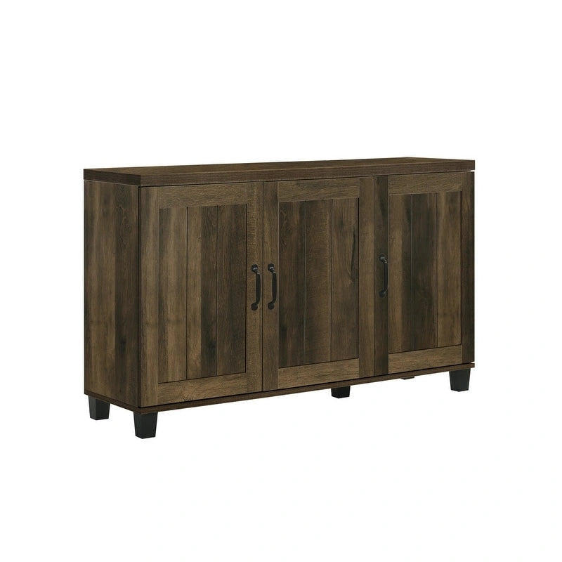 Modern Style 45W 3-Door Shoe Cabinet, with 6 Adjustable Shelves