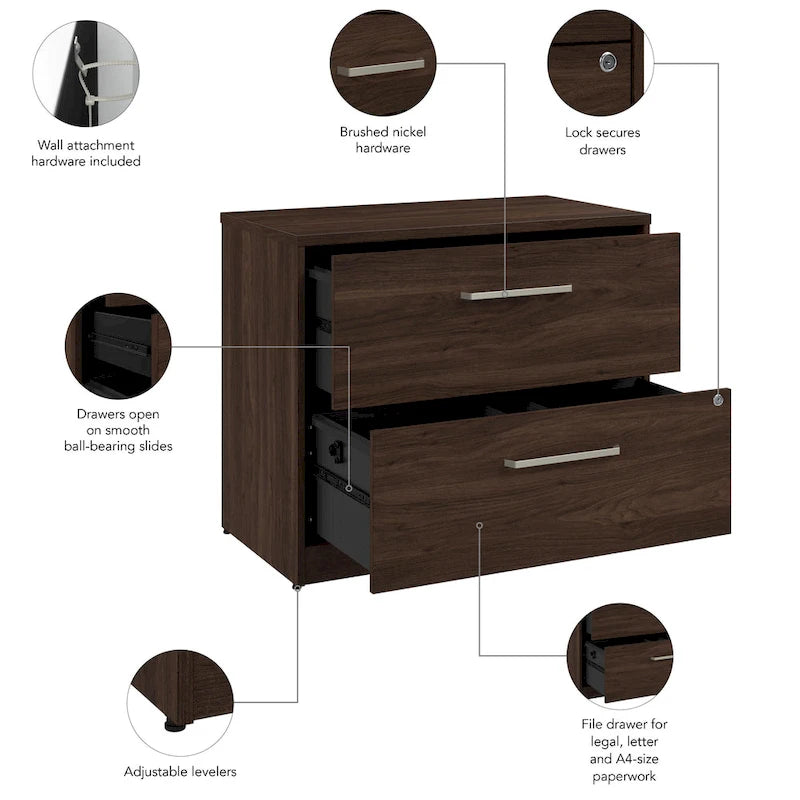2 Drawer Lateral File Cabinet