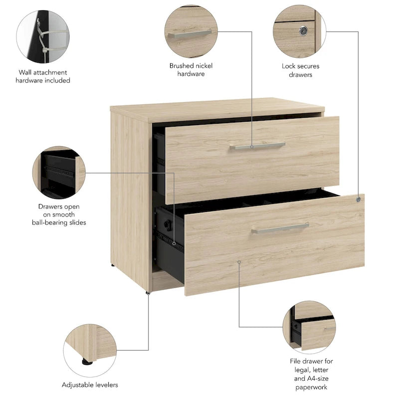 2 Drawer Lateral File Cabinet