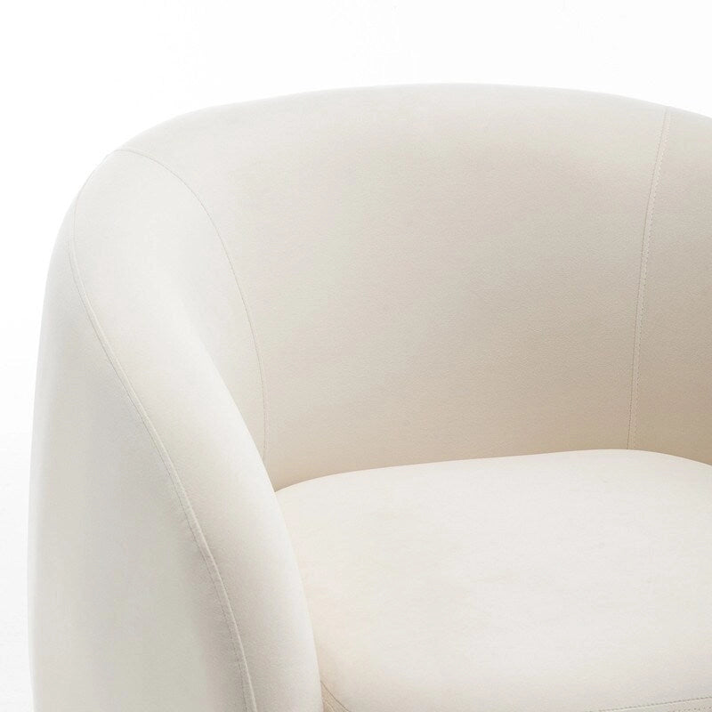 Modern Glam Velvet Upholstered 360 Degree Swivel Accent Armchair Set of 2