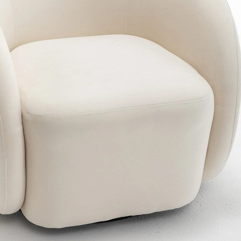 Modern Glam Velvet Upholstered 360 Degree Swivel Accent Armchair Set of 2