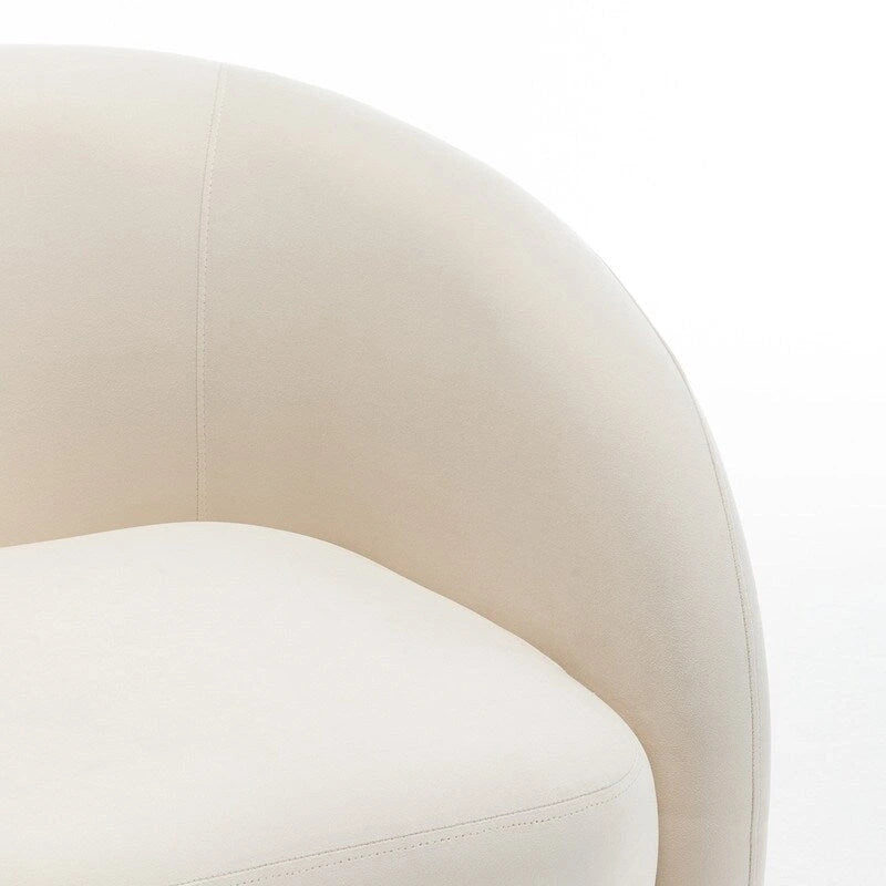 Modern Glam Velvet Upholstered 360 Degree Swivel Accent Armchair Set of 2