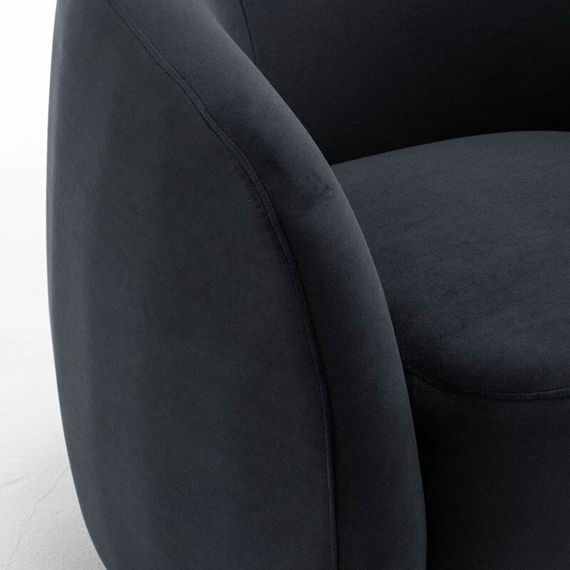 Modern Glam Velvet Upholstered 360 Degree Swivel Accent Armchair Set of 2