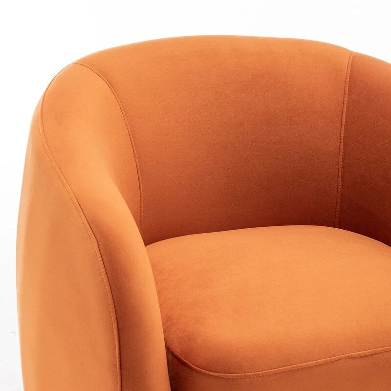 Modern Glam Velvet Upholstered 360 Degree Swivel Accent Armchair Set of 2