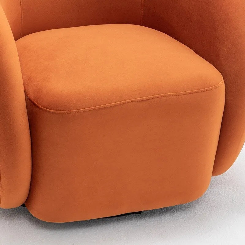 Modern Glam Velvet Upholstered 360 Degree Swivel Accent Armchair Set of 2