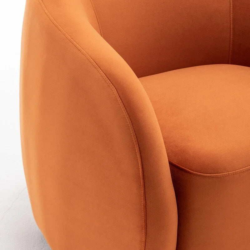Modern Glam Velvet Upholstered 360 Degree Swivel Accent Armchair Set of 2