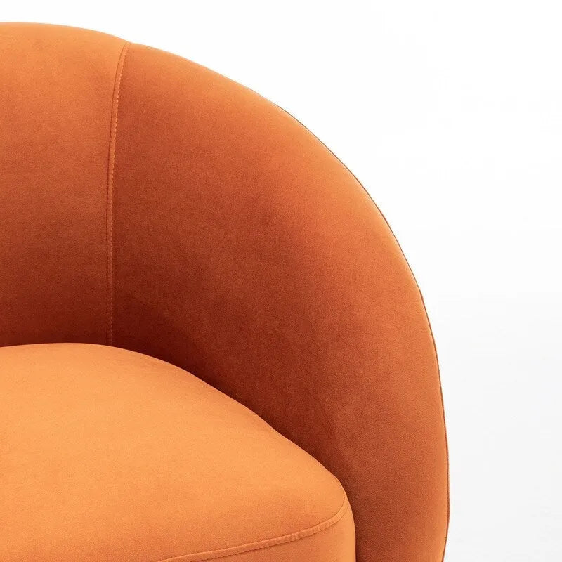 Modern Glam Velvet Upholstered 360 Degree Swivel Accent Armchair Set of 2
