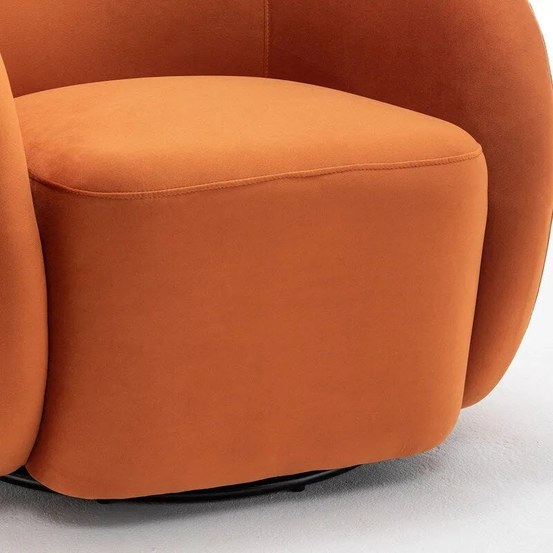 Modern Glam Velvet Upholstered 360 Degree Swivel Accent Armchair Set of 2