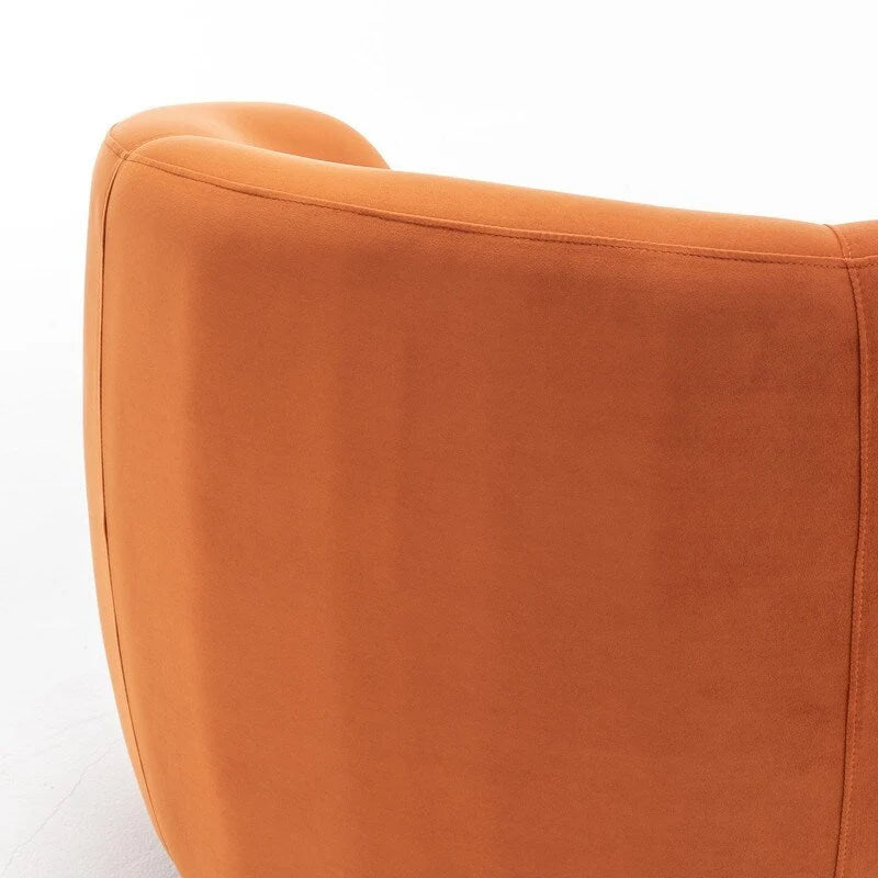 Modern Glam Velvet Upholstered 360 Degree Swivel Accent Armchair Set of 2