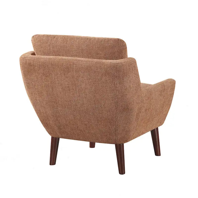 Comfortable Contemporary Accent Chair with Durable Upholstery and Solid Wood Legs