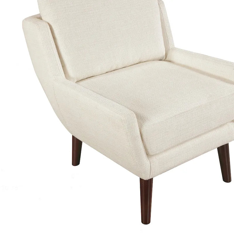 Comfortable Contemporary Accent Chair with Durable Upholstery and Solid Wood Legs