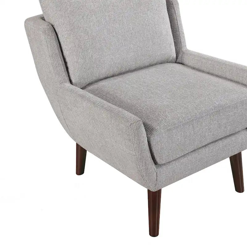 Comfortable Contemporary Accent Chair with Durable Upholstery and Solid Wood Legs