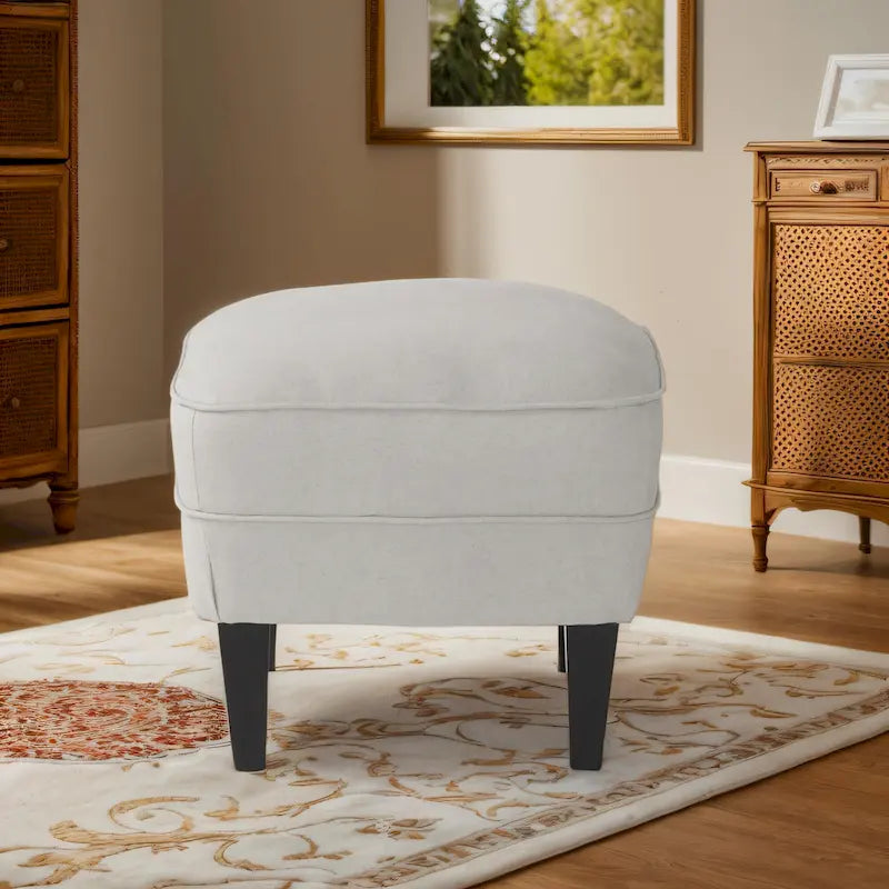 Modern 32.5 Upholstered Club Chair with Ottoman Set amd Nailheads for Living Room