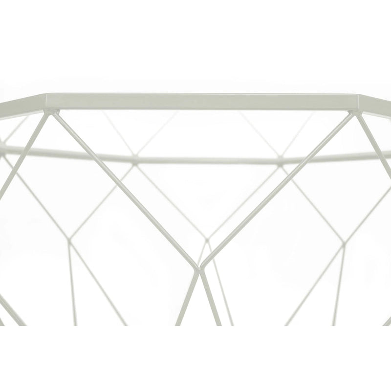 29 Modern Octagon Center Coffee Table with Tempered Glass Table top & Sturdy Metal Geometric Base for Living Room Office