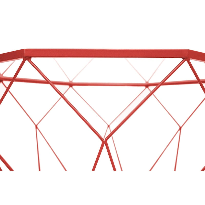 29 Modern Octagon Center Coffee Table with Tempered Glass Table top & Sturdy Metal Geometric Base for Living Room Office