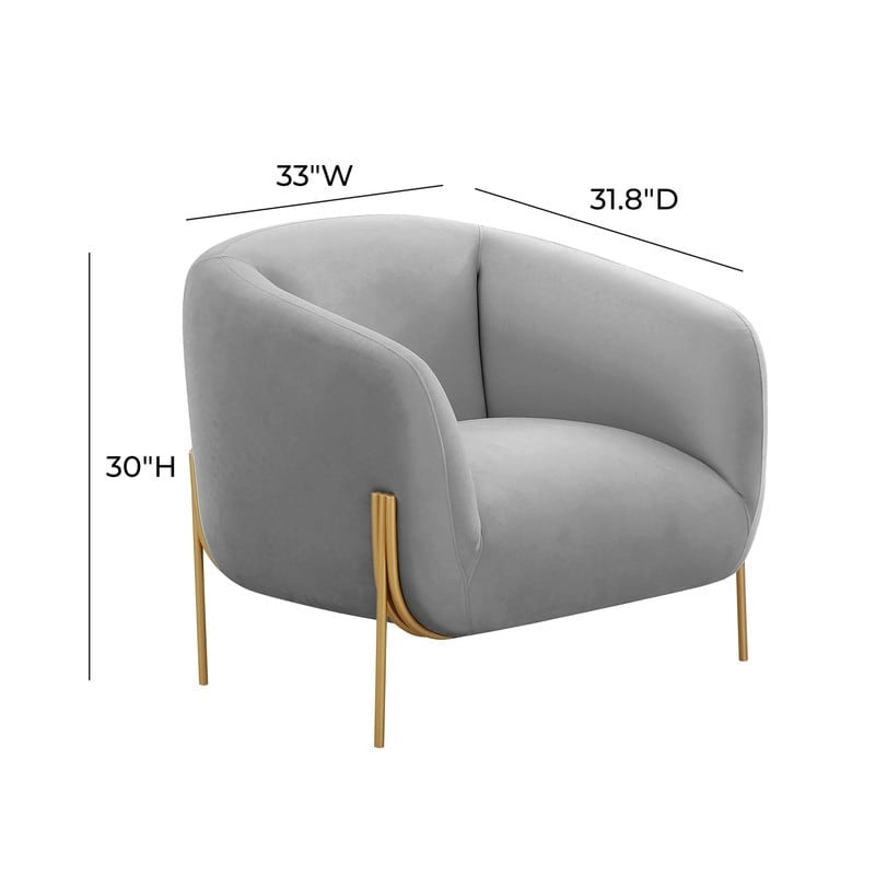 Velvet Accent Chair