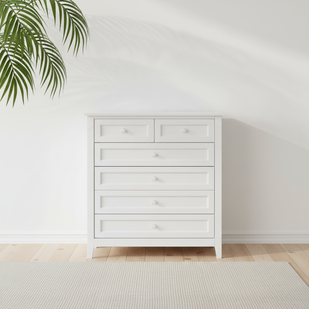 Solid Wood Spray-Painted Drawer Dresser Bar