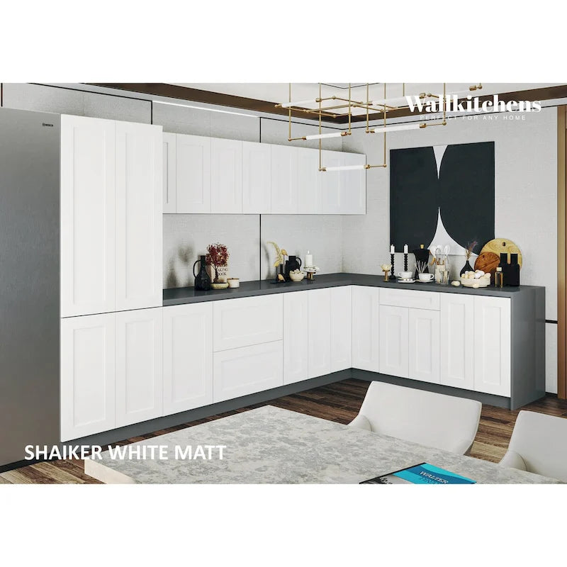 Kitchen Collection White Matte Color Base Size 11Ft Wide - 138x85