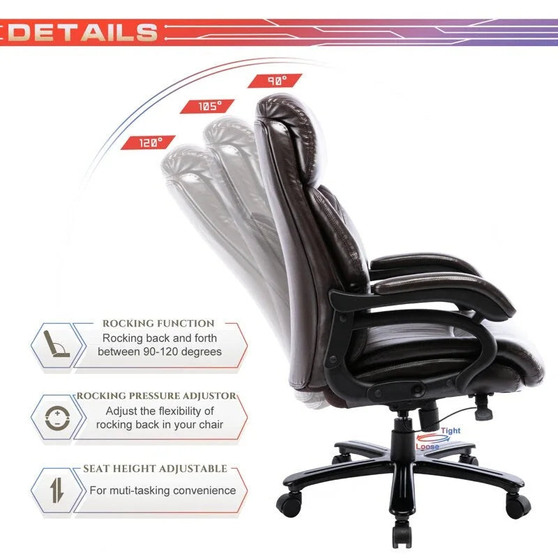 High Back Big & Tall 400lb Ergonomic Executive Office Chair
